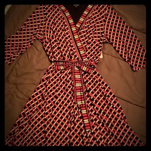 Roz & Ali Wrap Style Dress 2x